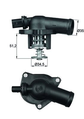 VOLKSWAGEN POLO-CORDOBA-IBIZA 00-05 TERMOSTAT 032121121M BEHR-T