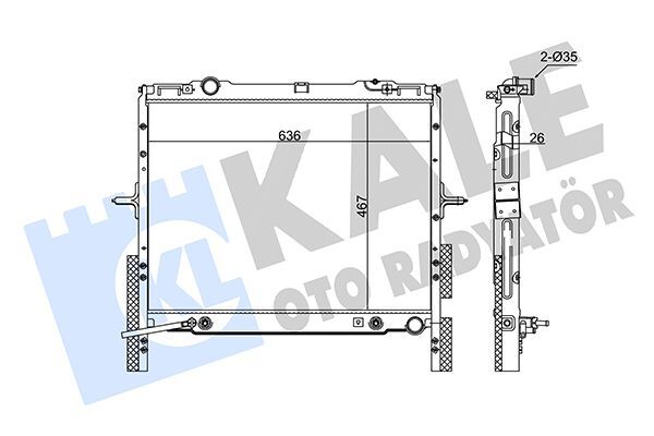 KIA SORENTO 2002-2006 SU RADYATÖRÜ 253103E300 KALE