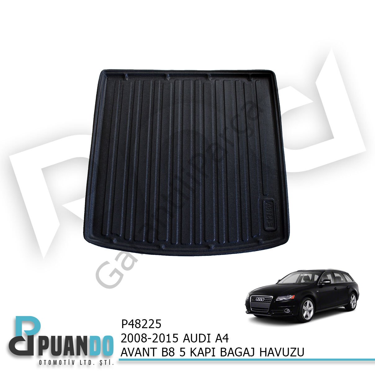 2008-2015 AUDI A4 AVANT B8 5 KAPI BAGAJ HAVUZU