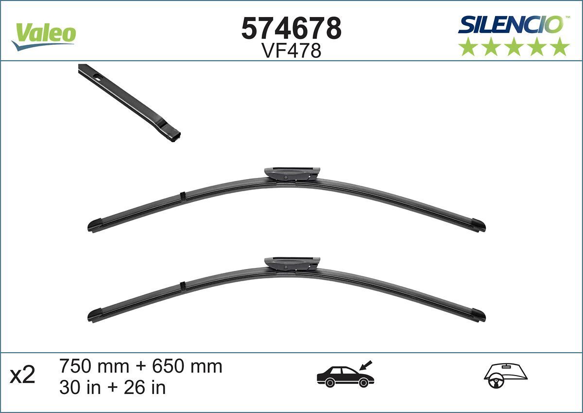 RENAULT GRAND SCÉNIC III SCÉNIC III 09- SILECEK SÜPÜRGESI ÖN TAKIM 288902484R VALEO