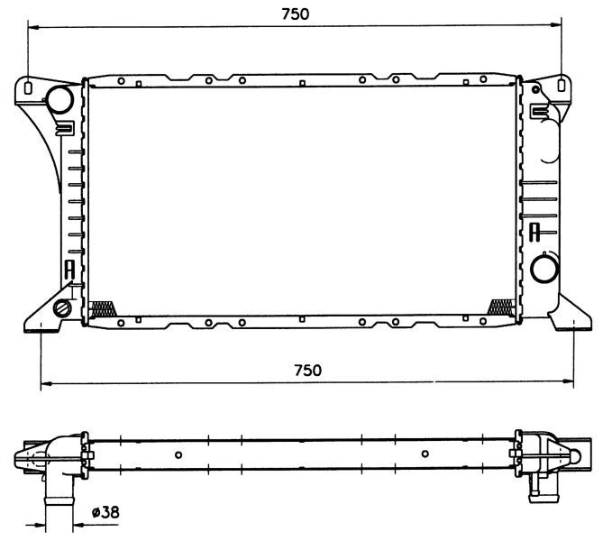 FORD TRANSIT 86-81 SU RADYATÖRÜ 86VB 8005 EB NRF