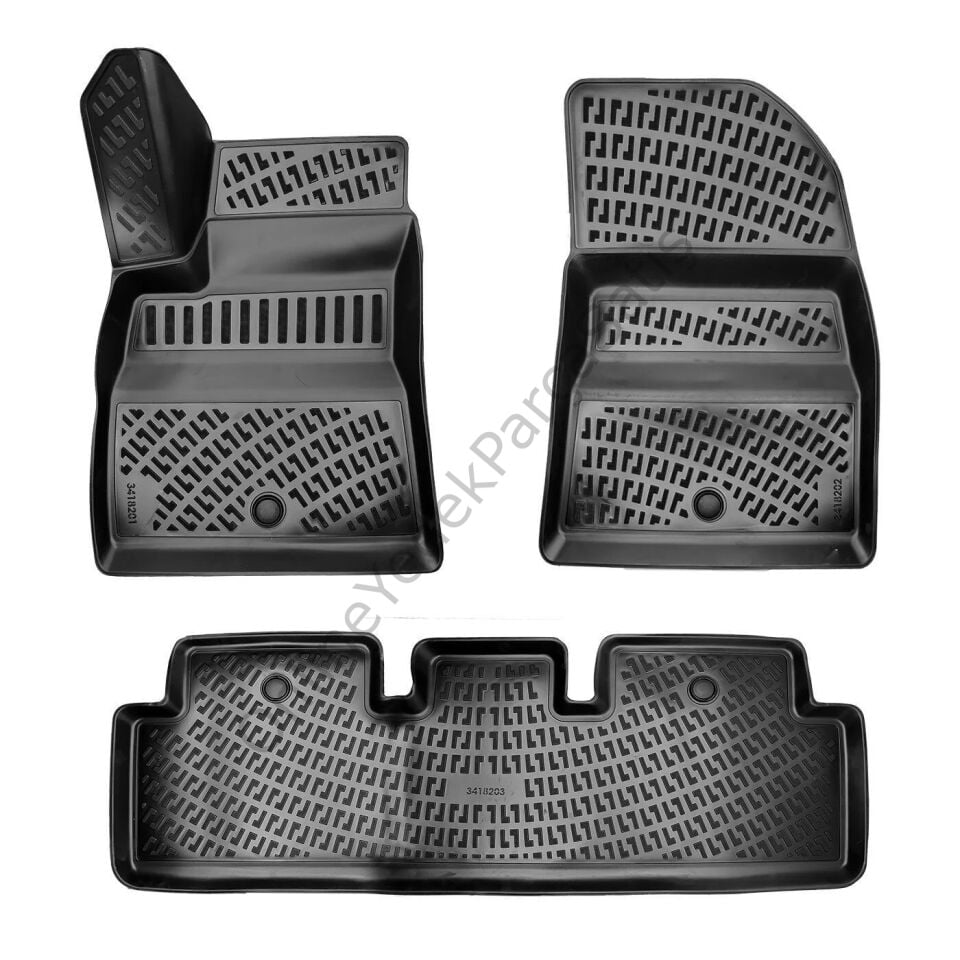 Tesla Model 3 2017 Sonrası Havuzlu Paspas