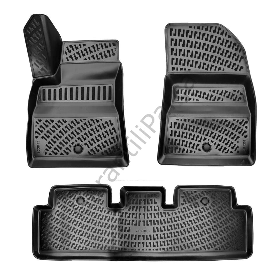 Tesla Model 3 2017 Sonrası Havuzlu Paspas