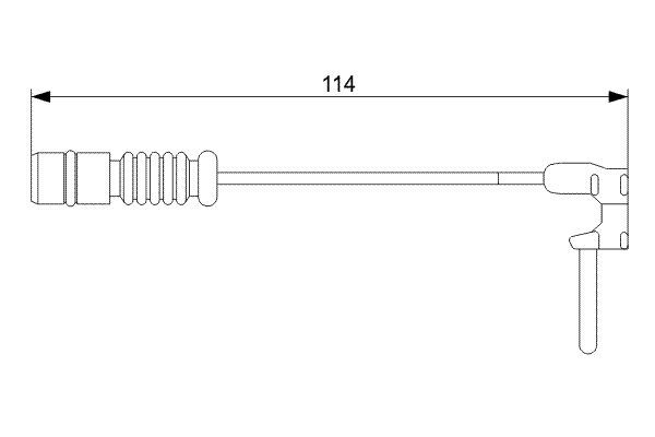 MERCEDES-BENZ 97-00 DISKBALATAIKAZKABLOSU114MM MB A1635401717 BOSCH