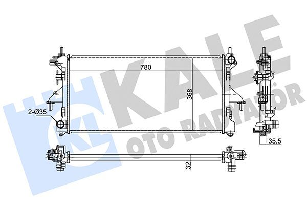 FIAT DCT III/BXR III/JUMPER III 06- SU RADYATÖRÜ 1349196080 BSG