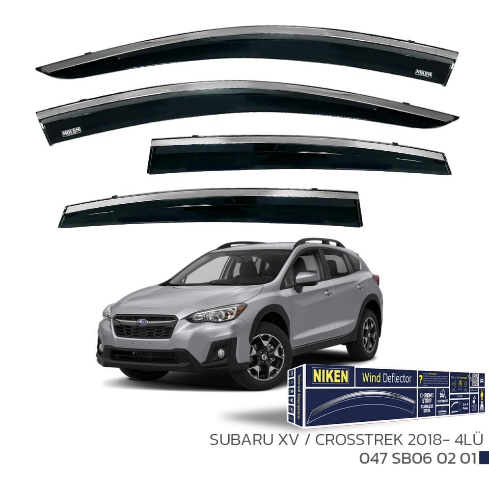 SUBARU XV CROSSTREK 2018 SONRASI KROMLU CAM RÜZGARLIĞI 4LÜ