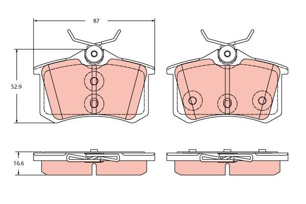MG ZS SUV 17 -> FREN BALATASI ARKA 10347032 TRW
