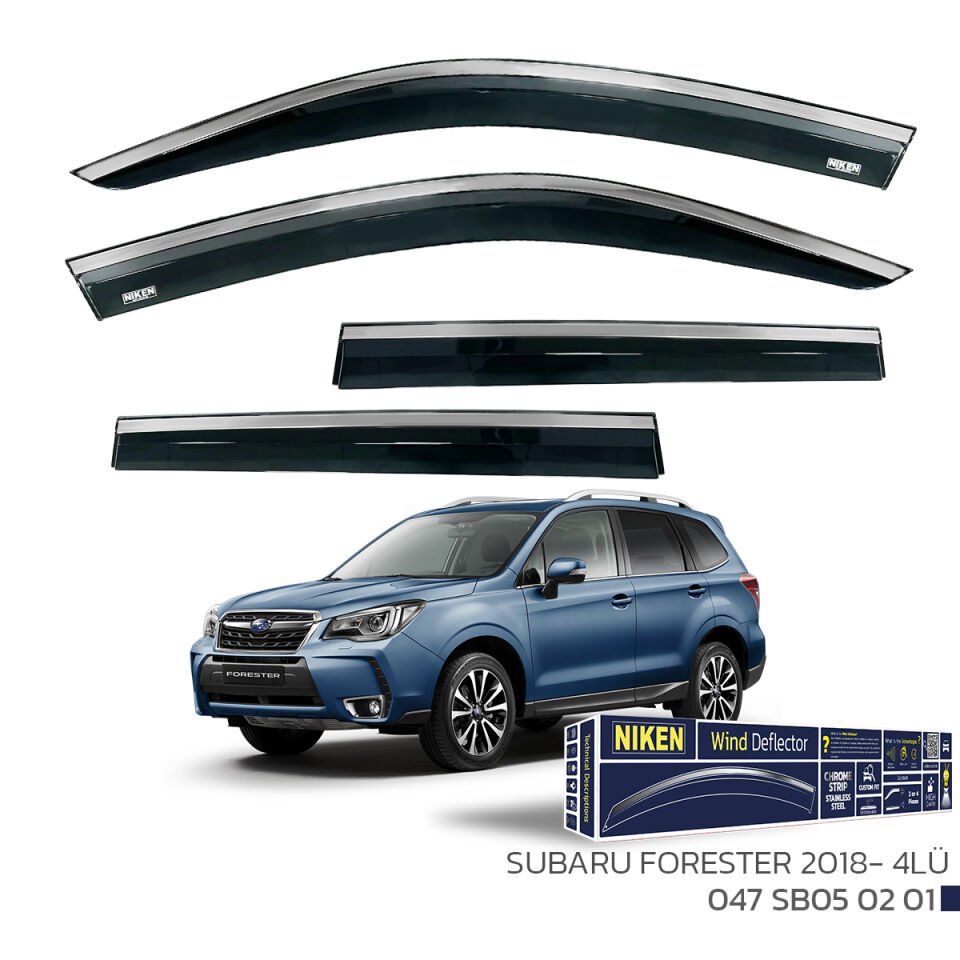 SUBARU FORESTER 2018 SONRASI KROMLU CAM RÜZGARLIĞI 4LÜ