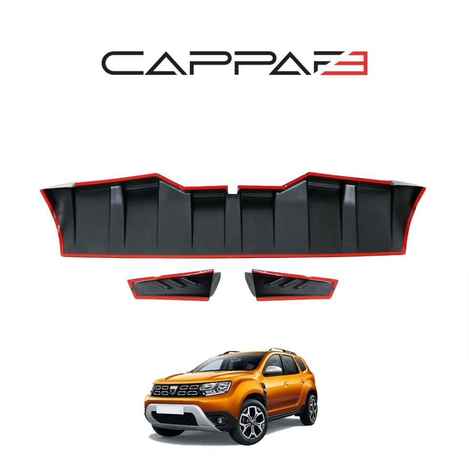 Dacia Duster 2018-2022 Yıl Aralığı Uyumlu Arka Cam Spoiler 3 Parça