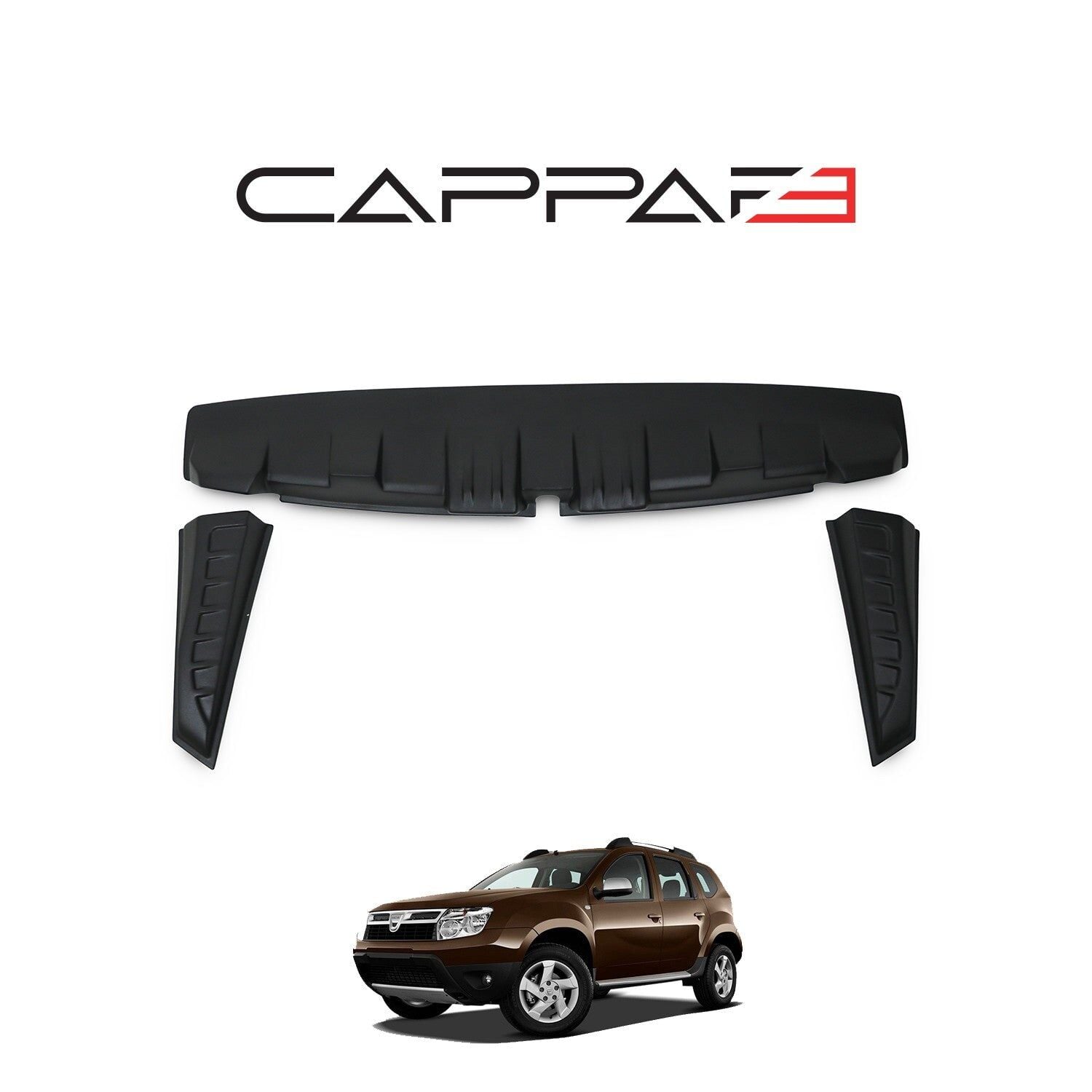 Dacia Duster 2010-2017 Yıl Aralığı Uyumlu Arka Cam Spoyler 3 Parça