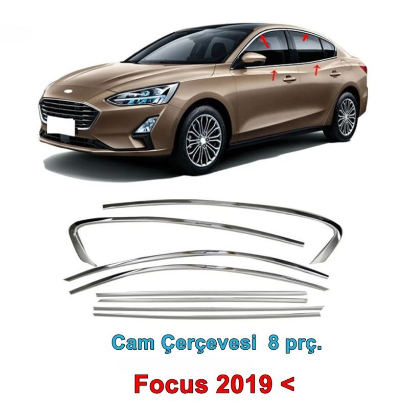 FORD FOCUS 4 KROM CAM ÇERÇEVESİ ÇITASI 2019 SONRASI