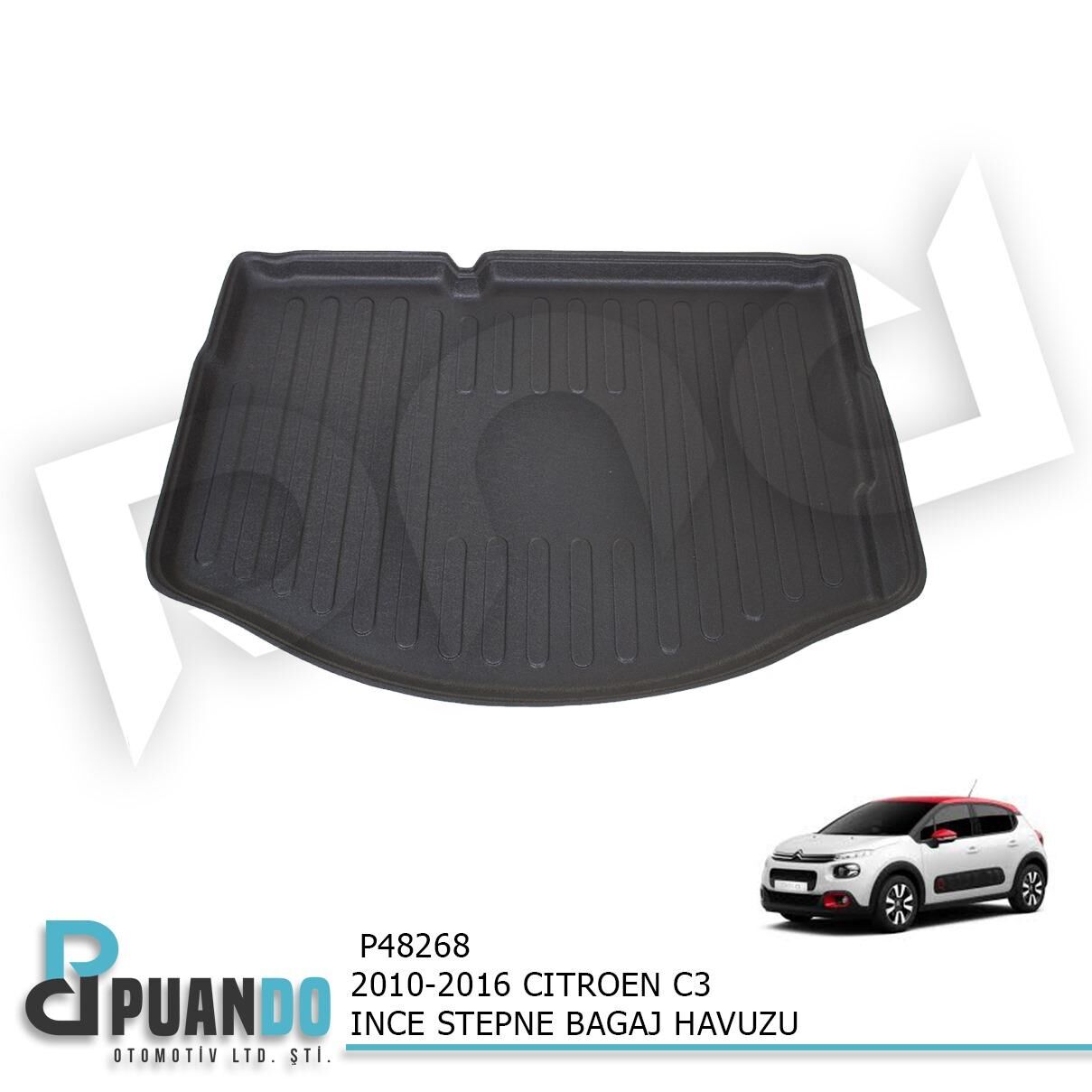 2010-2016 CITROEN C3 INCE STEPNE BAGAJ HAVUZU