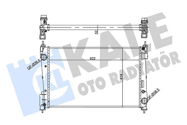 FIAT GRANDE PUNTO-CORSA D 05- SU RADYATÖRÜ 55704136 KALE