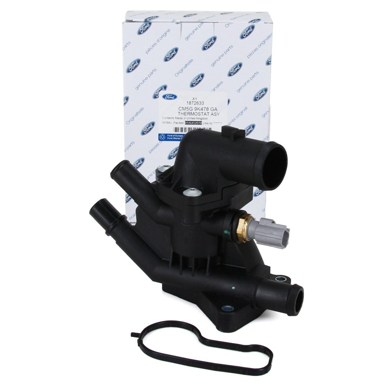 FORD FOCUS III B-MAX C- MAX II ECOSPORT FIESTA VI VII COURIER CONNECT V-408 V-362 12- TERMOSTAT CM5G 9K478 GA BEHR-T