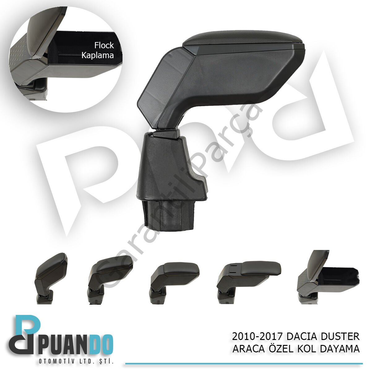 2010-2018 DACIA DUSTER ARACA OZEL KOL DAYAMA SIYAH