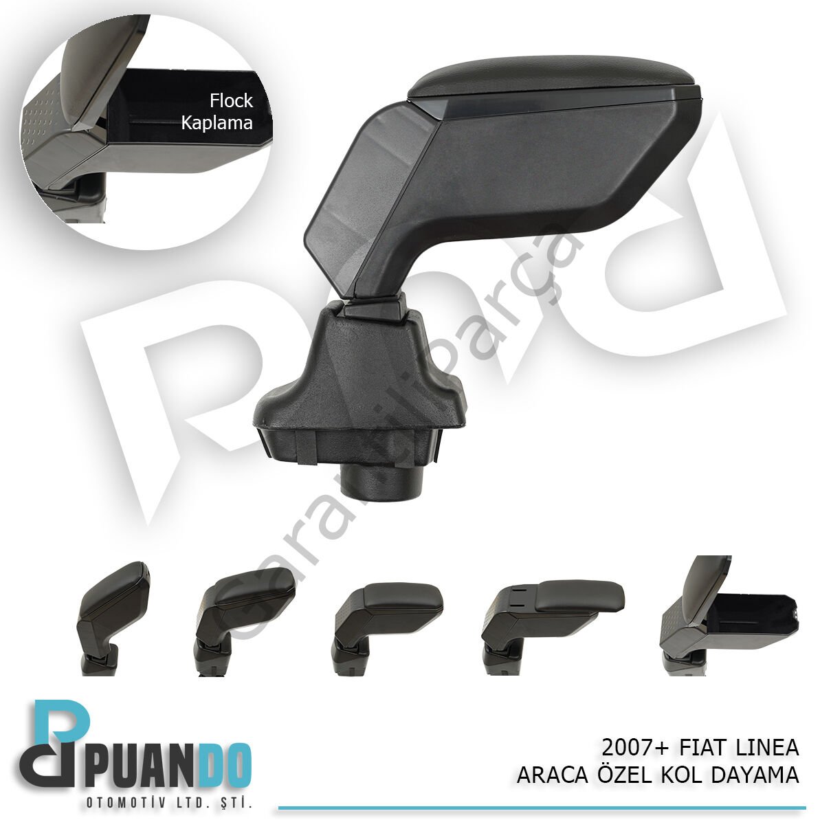 2007+ FIAT LINEA ARACA OZEL KOL DAYAMA SIYAH