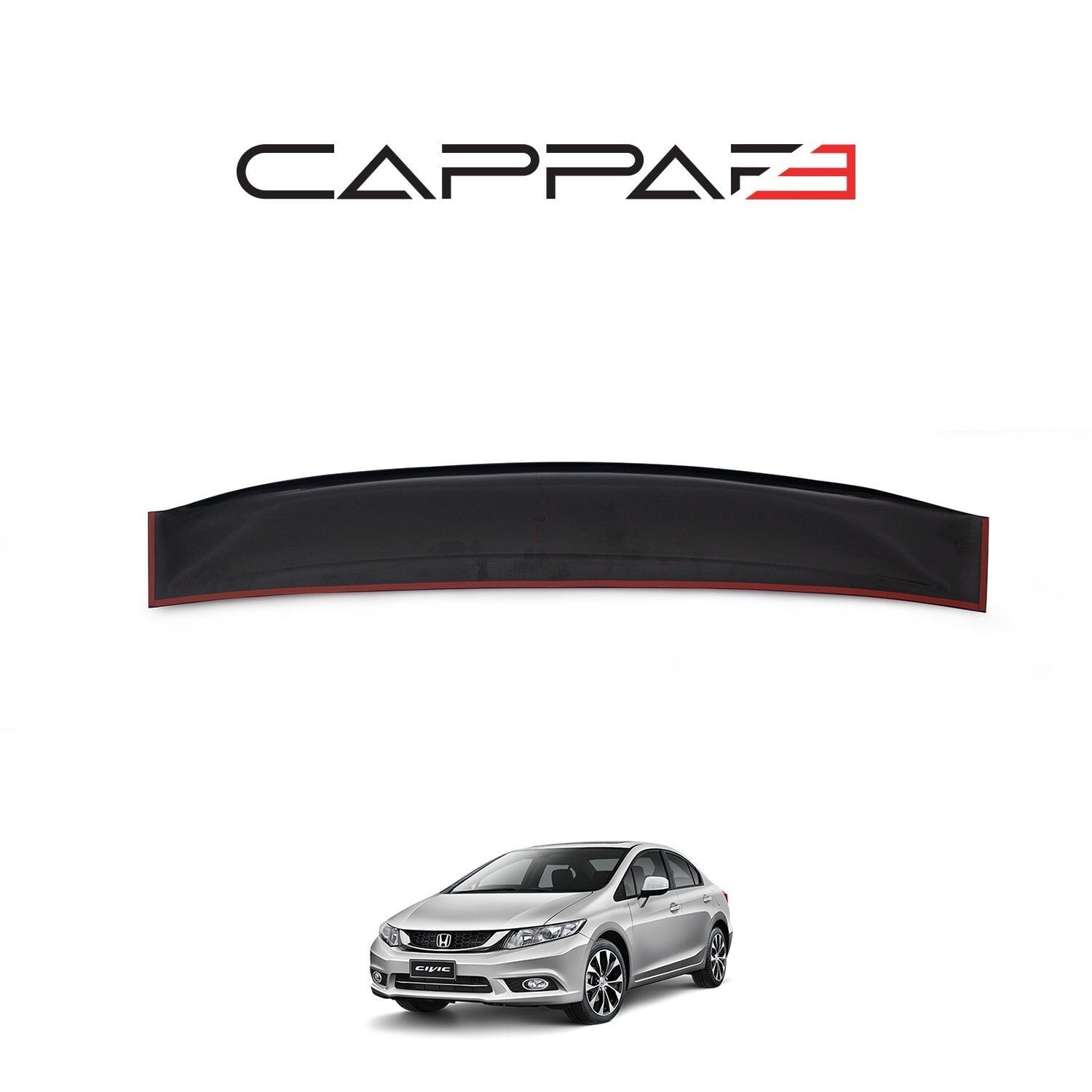 Honda Civic 2012-2015 Yıl Aralığı Uyumlu Arka Cam Üstü Spoyler