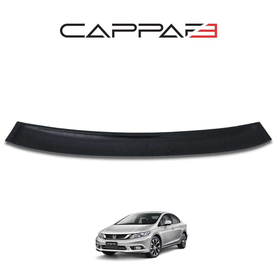 Honda Civic 2012-2015 Yıl Aralığı Uyumlu Arka Cam Üstü Spoyler İnce Model
