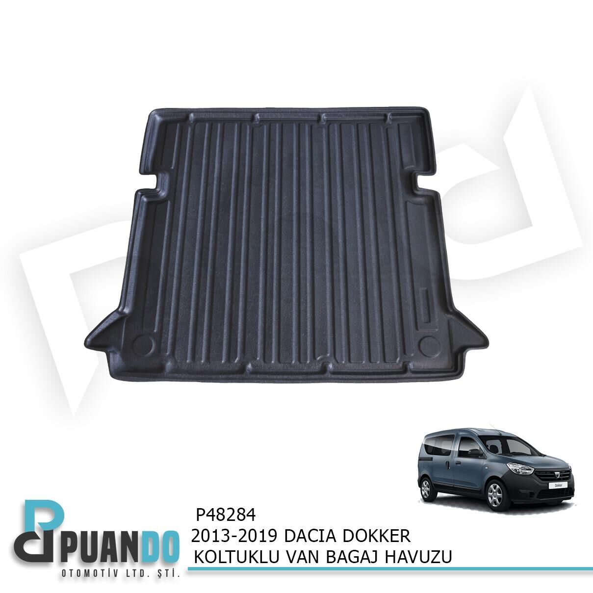 2013-2019 DACIA DOKKER KOLTUKLU VAN BAGAJ HAVUZU