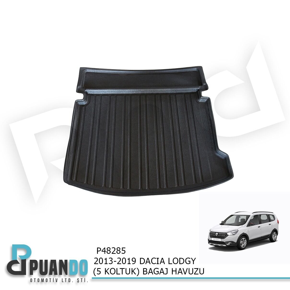 2013-2019 DACIA LODGY (5 KOLTUK) BAGAJ HAVUZU