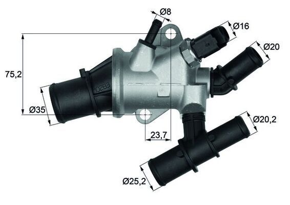 FIAT BRAVO-MAREA-ALFA 156 98- TERMOSTAT 46547758 BEHR-T