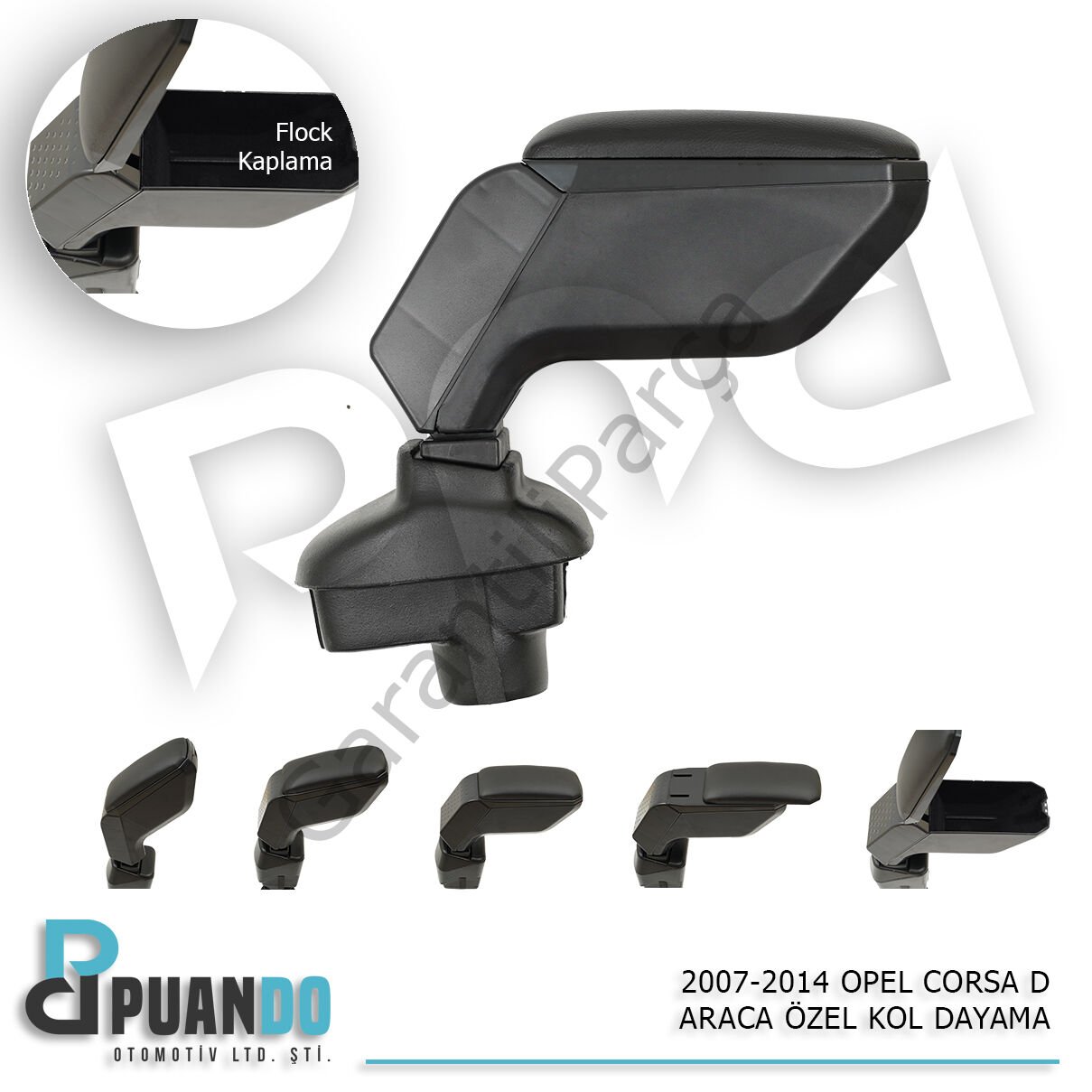 2007-2014 OPEL CORSA D ARACA OZEL KOL DAYAMA SIYAH