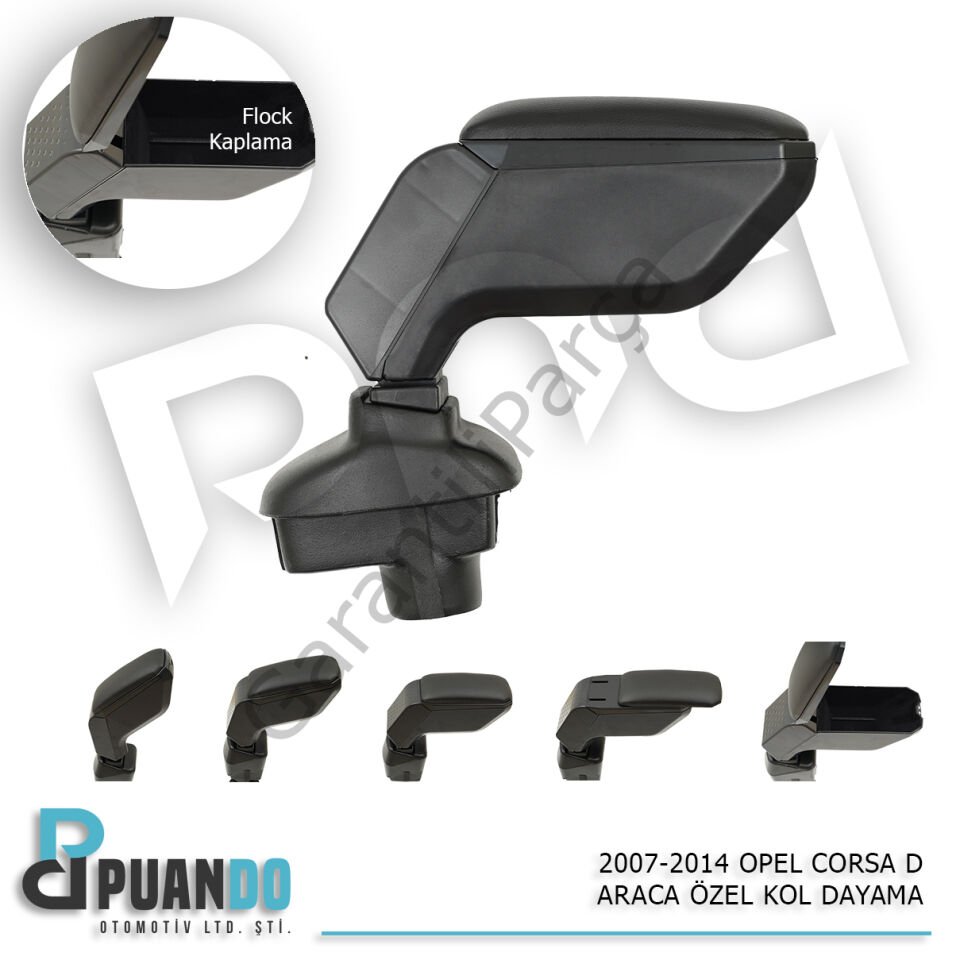 2007-2014 OPEL CORSA D ARACA OZEL KOL DAYAMA SIYAH