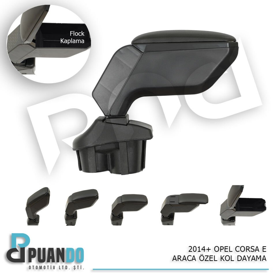 2014+ OPEL CORSA E ARACA OZEL KOL DAYAMA SIYAH