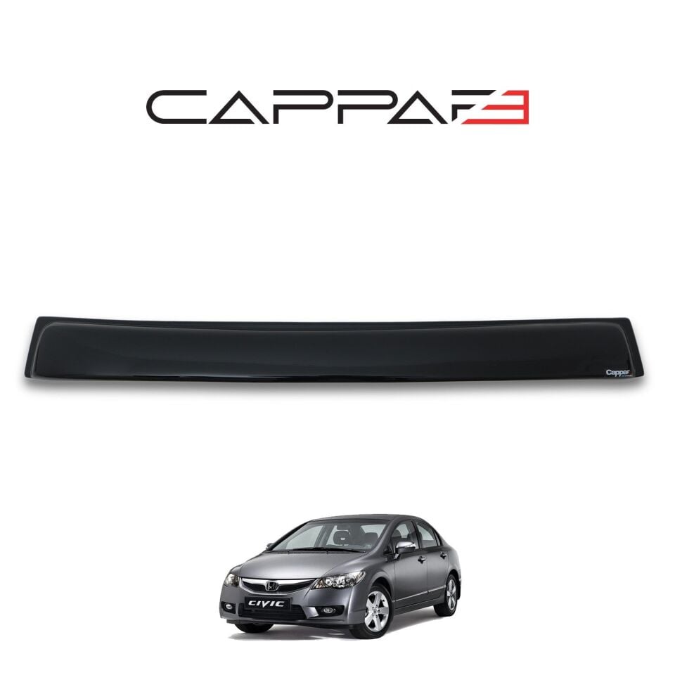 Honda Civic 2006-2012 Yıl Aralığı Uyumlu Arka Cam Üstü Spoyler İnce Model