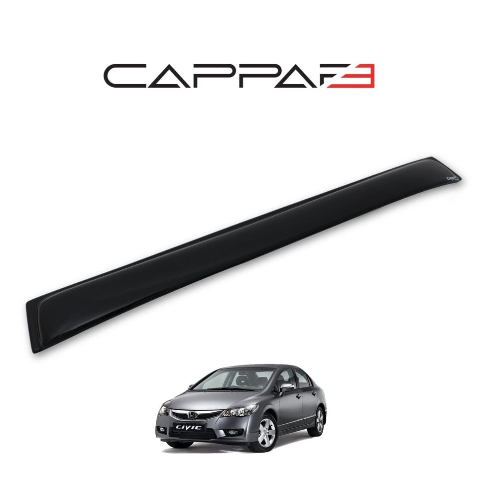 Honda Civic 2006-2012 Yıl Aralığı Uyumlu Arka Cam Üstü Spoyler İnce Model