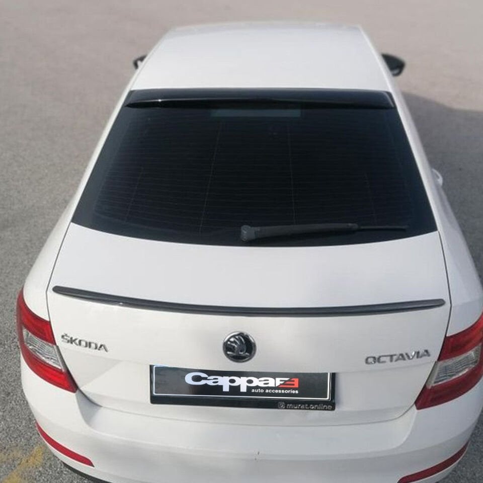 Skoda Octavia 2013 Yılı Ve Sonrası Uyumlu Arka Cam Üstü Spoyler