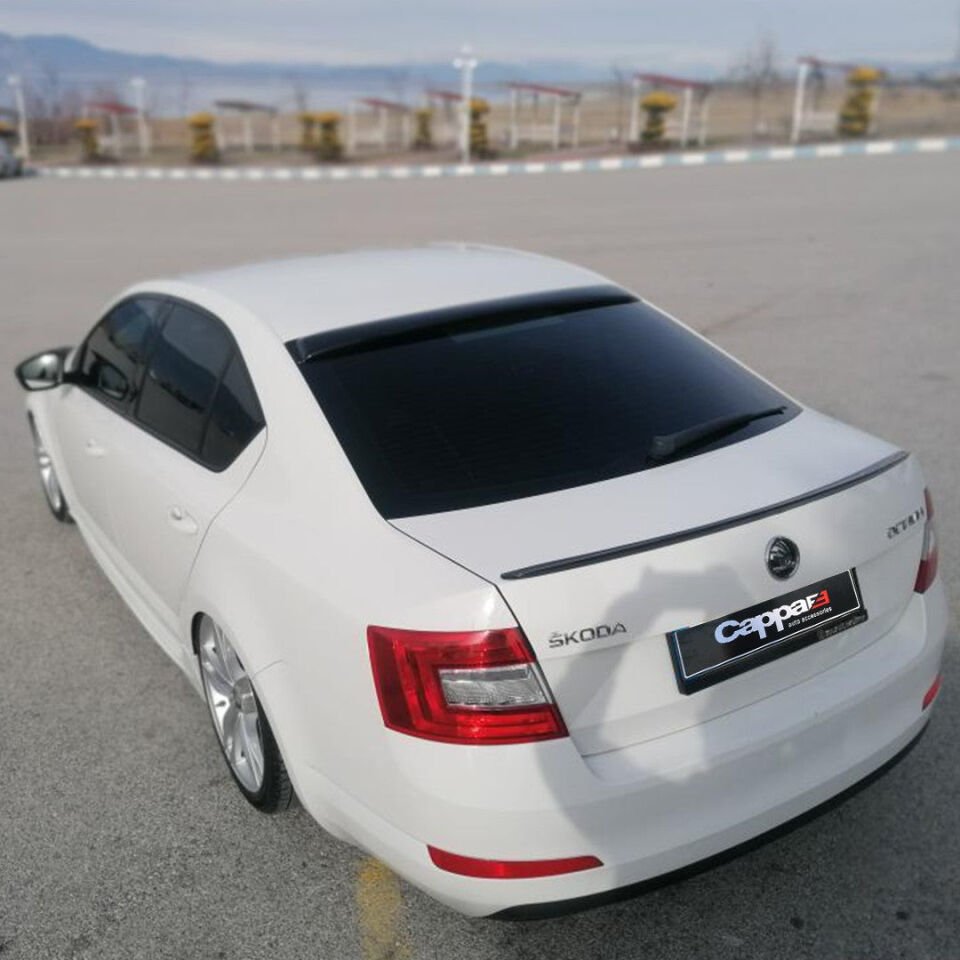 Skoda Octavia 2013 Yılı Ve Sonrası Uyumlu Arka Cam Üstü Spoyler