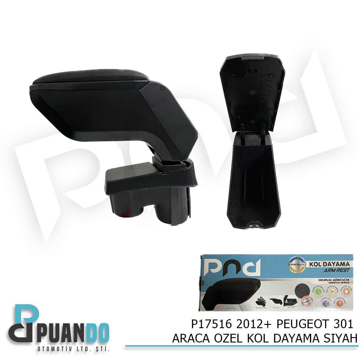 2012+ PEUGEOT 301 ARACA OZEL KOL DAYAMA SIYAH