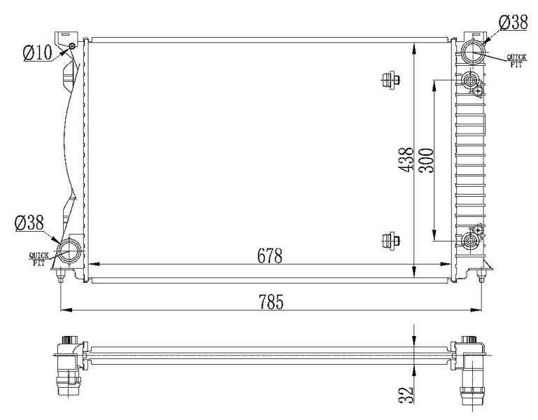 AUDI A6 04-13 SU RADYATÖRÜ 4F0121251F NRF