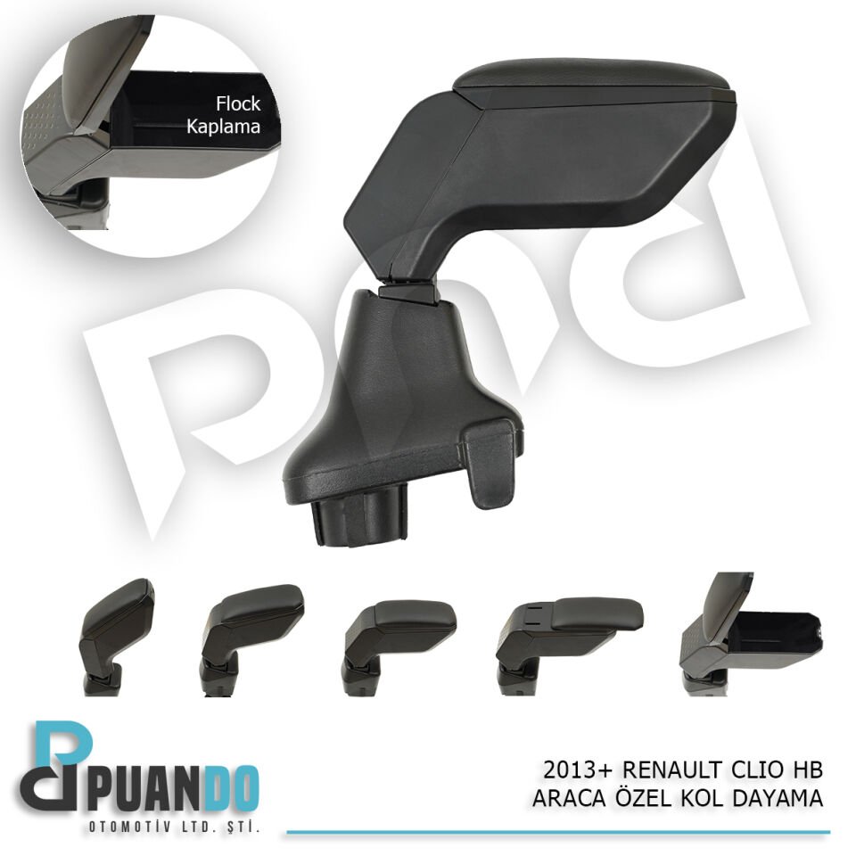 2013+ RENAULT CLIO 4 ARACA OZEL KOL DAYAMA SIYAH