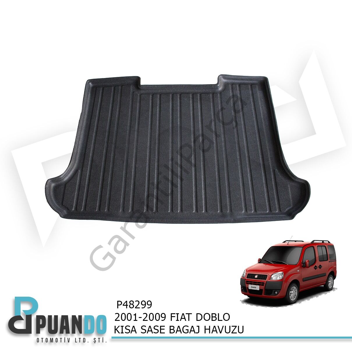 2001-2009 FIAT DOBLO KISA SASE BAGAJ HAVUZU