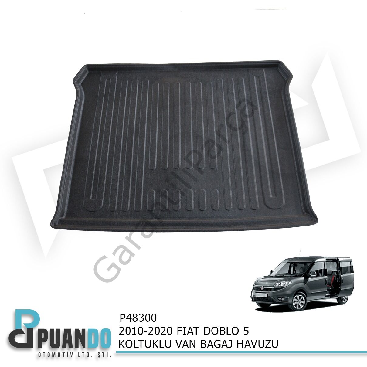 2010-2020 FIAT DOBLO 5 KOLTUKLU VAN BAGAJ HAVUZU