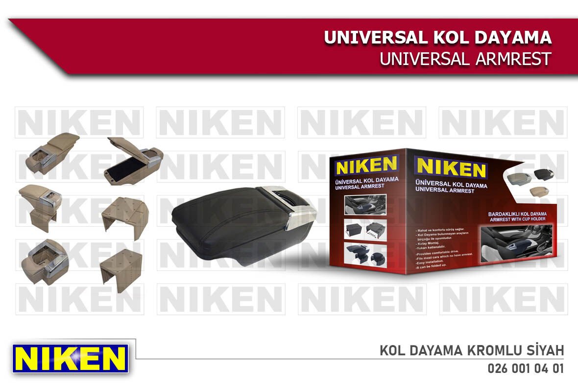 KOL DAYAMA KROMLU SİYAH