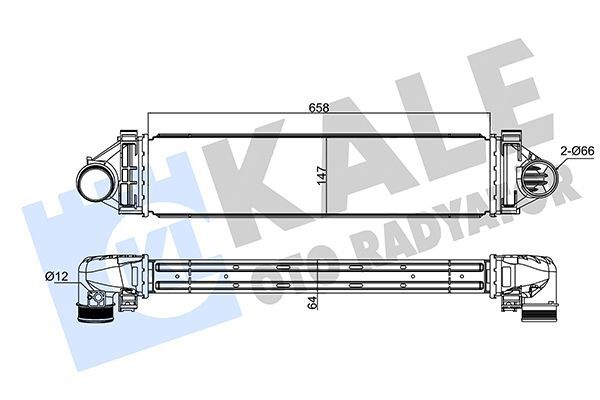 FORD MONDEO/S-MAX/GALAXY 07- TURBO RADYATÖRÜ 6G91 9L440 HB KALE