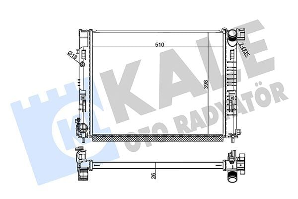 RENAULT CLIO V 19- SU RADYATÖRÜ 214103473R KALE