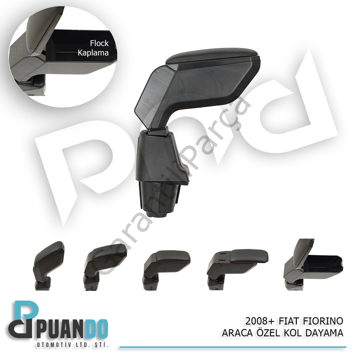 2008+ FIAT FIORINO ARACA OZEL KOL DAYAMA SIYAH