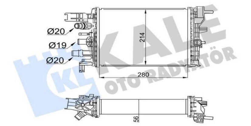 RENAULT DUSTER II/SANDERO II 18- TURBO RADYATÖRÜ 214106421R KALE