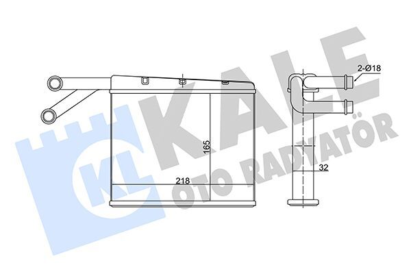 MERCEDES-BENZ MB.208,308,213,313,413CDI 00-06. KALORIFER RADYATÖRÜ A0038356101 KALE