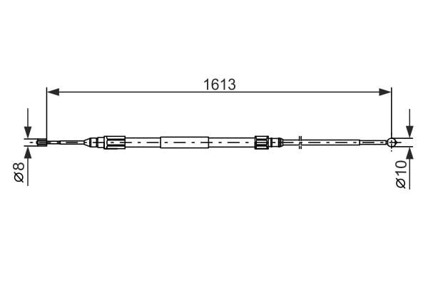 BMW X3 E83 04- EL FREN TELI SOL 34403400795 CAVO