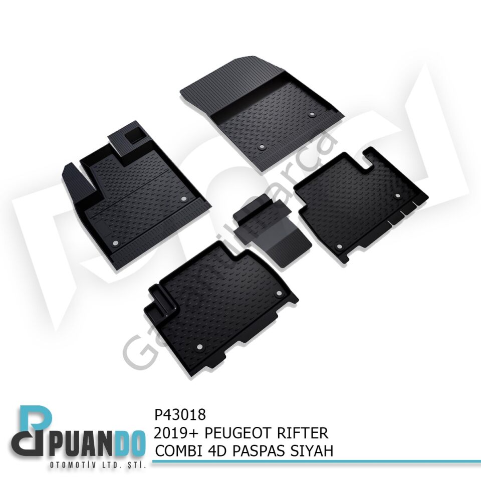 2019+ PEUGEOT RIFTER / DOBLO 4D PASPAS SIYAH
