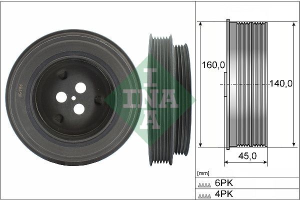 FORD TRANSIT V347/JUMPER-3/BOXER-3 06- KRANK KASNAGI BK2Q 6B319 BA INA
