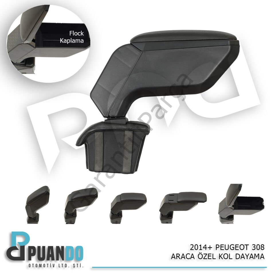 2014+ PEUGEOT 308 ARACA OZEL KOL DAYAMA SIYAH