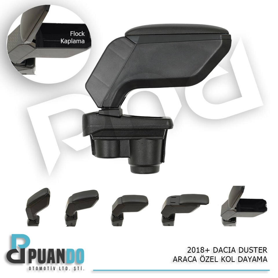 2018+ DACIA DUSTER ARACA OZEL KOL DAYAMA SIYAH