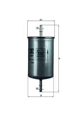 VOLVO S40/S60/S80/V40/V70 95- YAKIT FILTRESI 308179977 MAHLE
