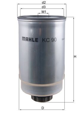 FORD TRANSIT M12-M15 87-97 YAKIT FILTRESI 864F 9176 CAB MAHLE